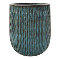 Blue Sasha Ceramic Outdoor Planter, Large