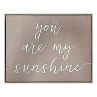 Framed You Are My Sunshine Canvas Wall Art, 20x16