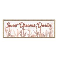 Sweet Dreams Darlin' Framed Wall Art, 13x37