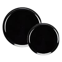 20-Count Bespoke Black Combo Plates, 10.625"/8.625"
