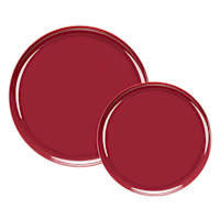 20-Count Cranberry Bespoke Combo Plates, 10.6"/8.6"