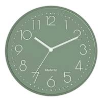 12D Monotone Green Wall Clock