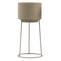 5.5x12 metal planter cream