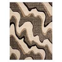 (A280) Sydney Ivory & Tan Area Rug, 9x12