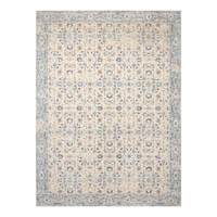 (A437) Penelope Grey Floral Area Rug, 9x12