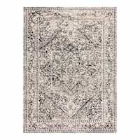 (B548) Providence Villa Cream & Grey Area Rug, 9x12