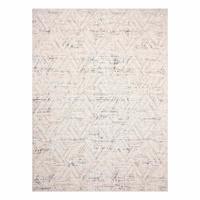 (B593) Ivory Boulder Diamond Area Rug, 9x12