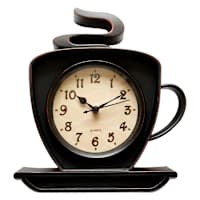 Hot Coffee Wall Clock, 9x8