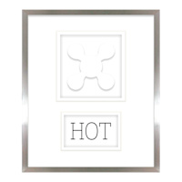 13x11 Framed Hot Faucet Print Under Glass Jeweled Resin Wall Art