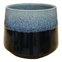 Mixed Reactive Glaze Outdoor Planter, Medium