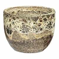 Brown Kalia Ceramic Outdoor Planter, Small