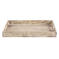 White Wood Tray, 19x14
