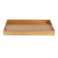 Gold Enameled Tray, 19x14