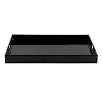 Black Enameled Tray, 19x14