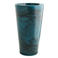 Genebra Blue Indigo Marble Effect Outdoor Planter, Large