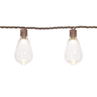 30-Count LED Edison String Light with Brown Wire