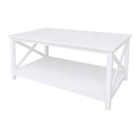 Alexander Faux Wood Coffee Table, White