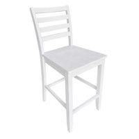 Lara Wooden Counter Stool, White