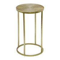 Juno Metal Accent Table, Gold Metallic