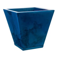 Zurique Blue Marbled Outdoor Planter, Small