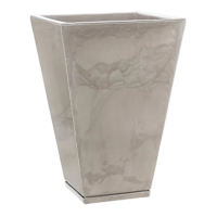 Zurique Beige Marbled Outdoor Planter, Medium