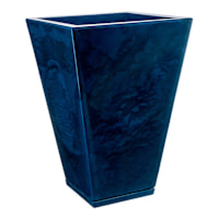 Zurique Blue Marbled Outdoor Planter, Medium