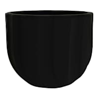 Black Spello Ondulato Planter, 6"
