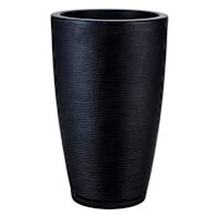 Amsterdam Black Outdoor Planter, Medium