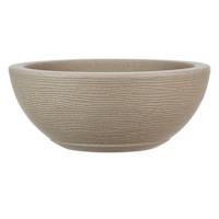 Beige Bowl Outdoor Planter, Small