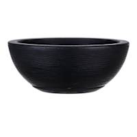 Black Bowl Outdoor Planter, Small