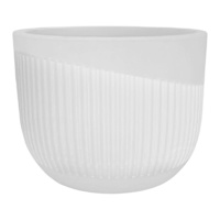 Spello Rischio White Outdoor Planter, Medium