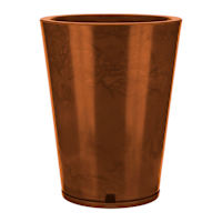 Genebra Coffee Brown Marble Effect Outdoor Planter, Medium