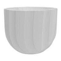 Cement Spello Ondulato Planter, 6"