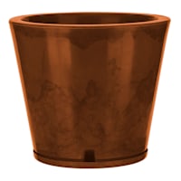Genebra Coffee Brown Marble Effect Outdoor Planter, Small