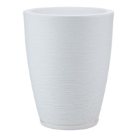 Amsterdam White Outdoor Planter, Small