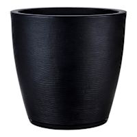 Amsterdam Black Outdoor Planter, Large
