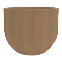 Ochre Spello Ondulato Planter, 6"