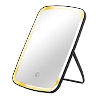 Black Table Mirror with 3 LED Light Options