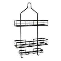 Keller Black Rectangle Shower Caddy