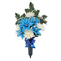Patriotic Memorial Mixed Floral Vase, 24"