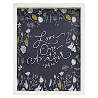 Glass Framed Love One Another Print Wall Art, 11x14