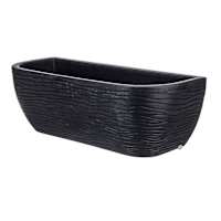 Black Wall Outdoor Planter, Large