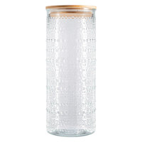 Halo Clear Canister with Bamboo Lid, 91oz