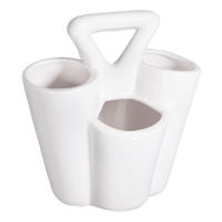 Cera White 4-Section Caddy