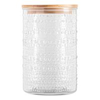 Halo Clear Canister with Bamboo Lid, 52oz