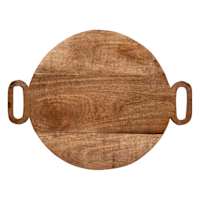 Mango Wood Cutting Board with Handles, 16"