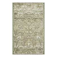 Sage Tapestry Floral with Gel Back Accent Rug, 21x34