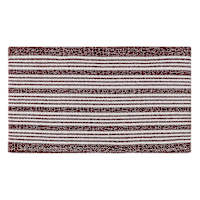 Maroon & White Heritage Striped Kitchen Mat, 18x30
