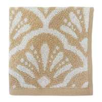 Providence Luxury Jacquard Sesame Washcloth, 13"