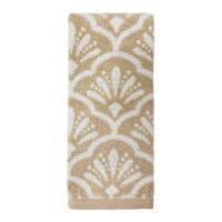 Providence Luxury Jacquard Sesame Hand Towel, 16x28